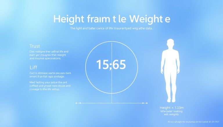 life insurance height weight chart