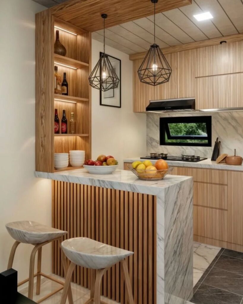 16 Model Kitchen Set Kayu Jati untuk Dapur Natural dan Elegan